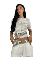 AIRBRUSHED BELT SHIRT
