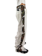 Camodenim bianco uomo indossato dal modello vista laterale 
