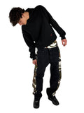 Camodenim nero uomo indossato dal modello 