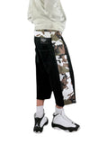 Camodenim shorts nero uomo indossato dal modello vista posteriore 