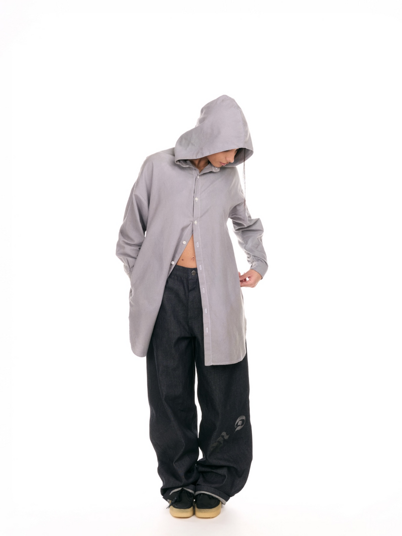 Classic pant denim mdcr donna indossato dalla modella 