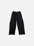 Distressed pant nero donna vista frontale 