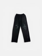 Distressed pant nero uomo vista frontrale 
