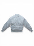Flight denim bomber bianco donna vista frontale 