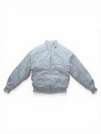 Flight denim bomber bianco donna vista frontale 