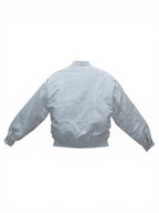 Flight denim bomber bianco donna vista posteriore 