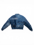 Flight denim bomber blu scuro uomo vista posteriore 