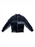 Flight denim bomber donna nero vista frontale 