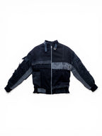 Flight denim bomber donna nero vista frontale 