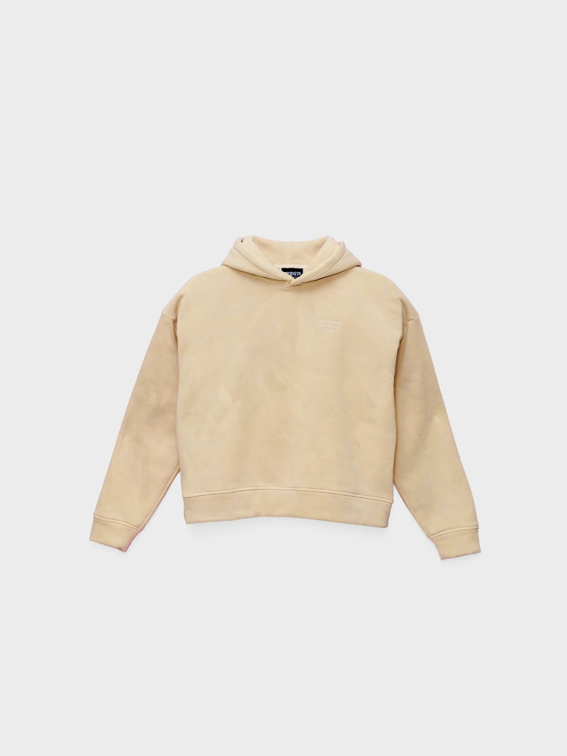 Hoodie beige uomo vista frontale 