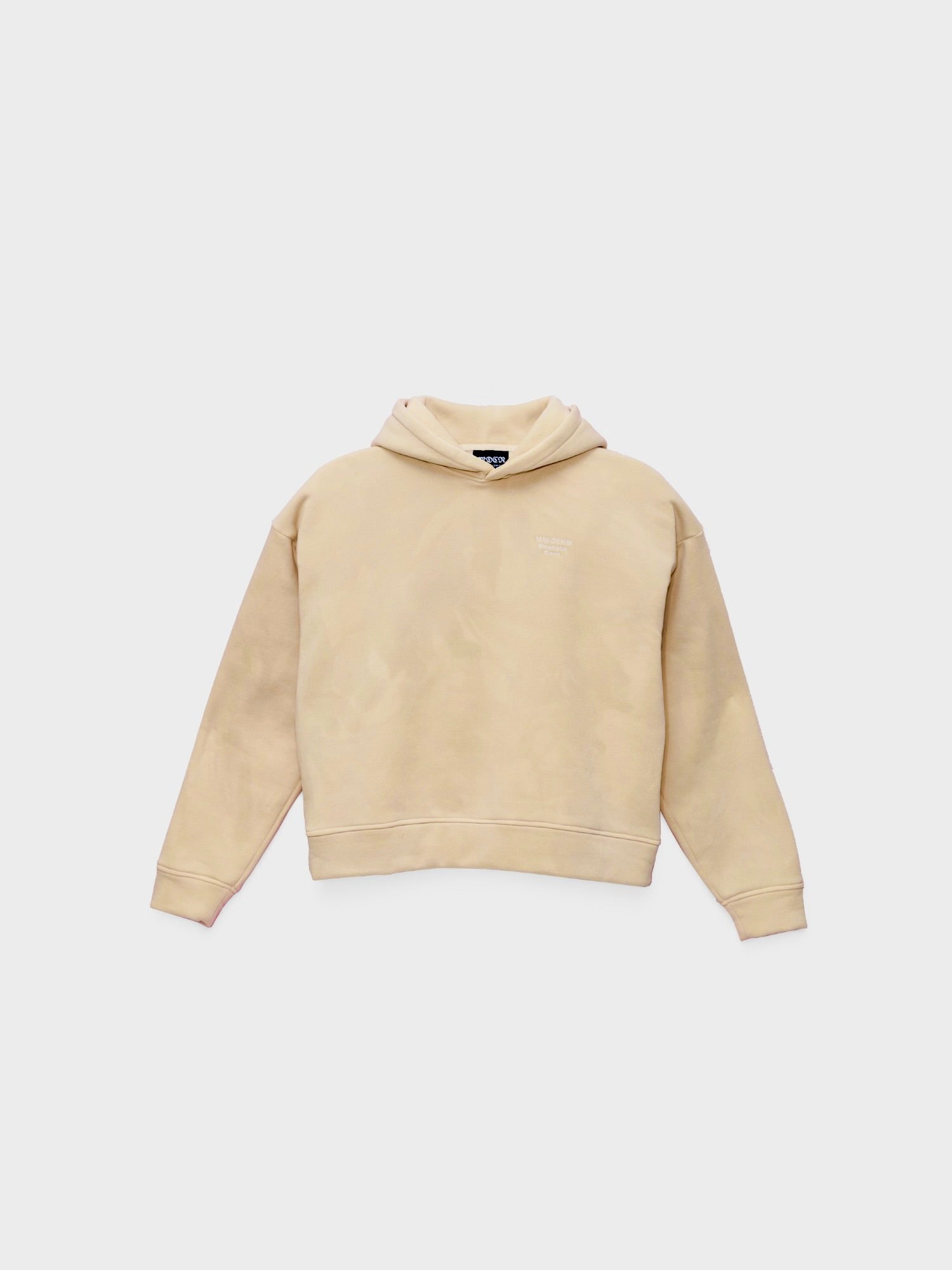 Hoodie donna beige vista frontale 