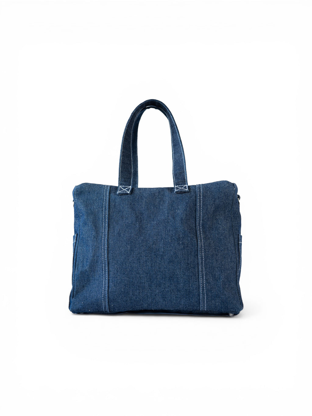 Mid cargo bag denim blu scuro vista posteriore 