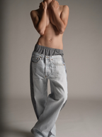 Pantalone remix donna indossato dalla modella 